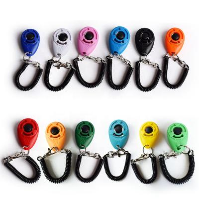 China Viable Cheap Custom Logo Multicolor Plastic Action Training Smart Dog Training Clickers for sale