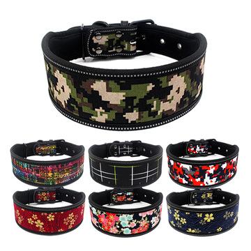 China Personalized New Pet Products Neoprene Waterproof Dog Leash Collar Wholesale Reflective Pet Collar for sale