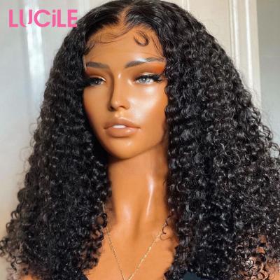 China Cuticle Aligned Hair 100% Cheap Pre Pluck Full HD Lace Hair Wig , Brazilian Hair Wig 13x4 Bleached Knots Hair Lace Front Wig For Black Women for sale