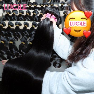 China Silky Straight Brazilian Raw Virgin Hair Extension, Bundle Raw Straight Virgin Hair Wholesale Vendors, Natural Hair Extension Hair for sale