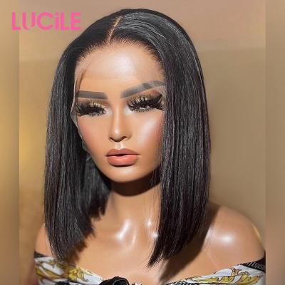 China Water Wave Wholesale Price Custom Logo 100 Virgin Hair Virgin Frontal Wigs Silky Straight Lead Wave Wig for sale