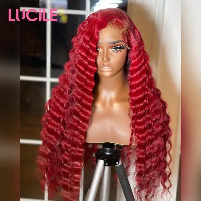 China Wholesale Lace Front Wig, Hd Curly Straight Swiss Lace Wave Frontal Wig, Pre Plucked Lace Front Wig Body Wave 99J 13X4 13X6 Dropshipping Hd Seller for sale