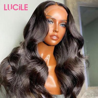 China Hot Selling Invisible Transparent Lace Front Wigs Brazilian Hair HD Body Wave Lace Front Human Hair Wigs With Baby Hair for sale