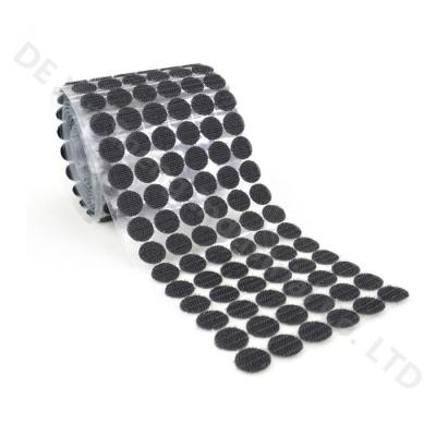 China Durable OEM ODM Adhesive Tape Hook And Loop Strong Sticky Dots Back for sale