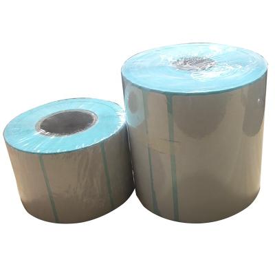 China Heat Sensitive Custom Paper Thermal Adhesive Sticker Roll for sale