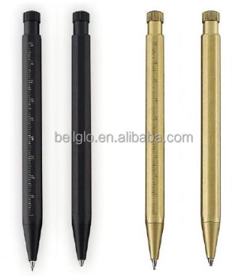 China office & School Pen Brass Ball Pen Printing Ruler for sale