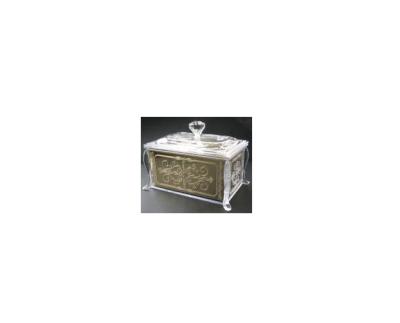 China Shiny Metal Tin Square Jewelry Box for sale