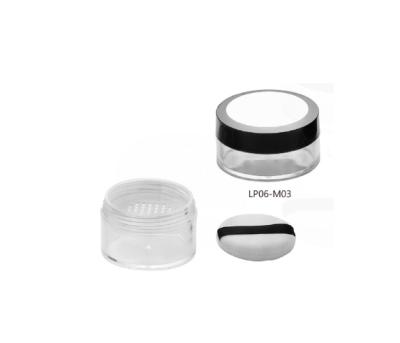 China Whitening loose powder jar with mirror for sale