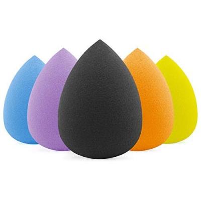 China Amazon Success 5pcs Elastic Makeup Blender Beauty Eco-friendly Sponge Set DDP Free Shipping Makeup Sponges For Foundation And Concealer Make Up for sale