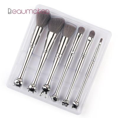 China Angular Blush Beaumaker Cute Face Makeup Set Brush 6 Pcs 12 Chinese Zodiac Eye Beauty Needs Make Up Blender Tools For Wholesale for sale