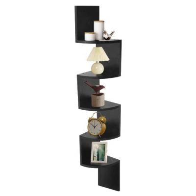 China Modern Wall Shelf Zigzag Corner Zigzag Corner Storage Decor Rustic Corner Shelf Wall Mount Factory Direct Selling for sale