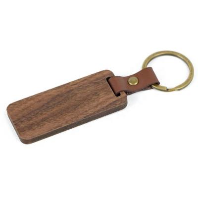 China Morden Style Wooden Key Connector Key Chain Custom Engraved Blank Plain Key Chain Sublimation Mute Fingerboard Wooden Chains for sale