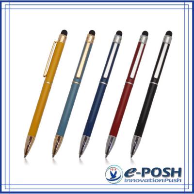 China office & School Pen High Quality Gift Metal Twist Action Stylus Slim Ballpoint Pen For Advertising for sale