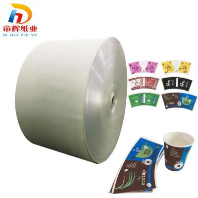 China Wholesale 70Gsm-320Gsm Food Grade White Single Disposable Greaseproof Pe Liner Paper Roll Making Coffee Drinking Paper Cup for sale