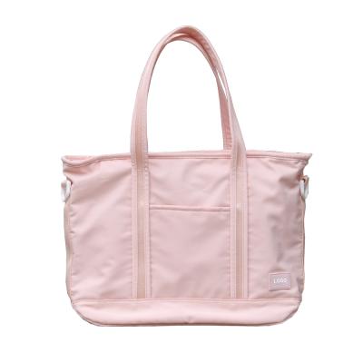 China Pink Lady Large 7 Piece Pockets Nylon Waterproof Premium Fabric Walker Tote Bag Weekend Travel Bag for sale