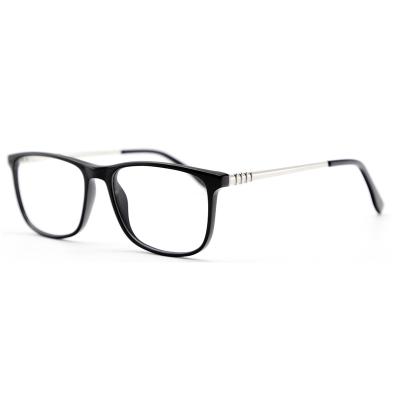 China Customization High Quality Acetate Glasses Black Optical Frame Reading Glass With Spring Hinge for sale