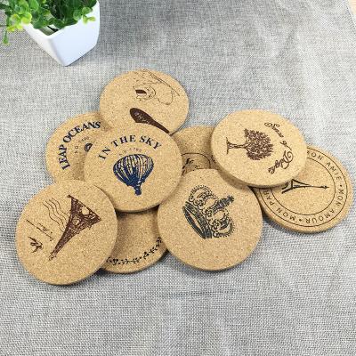 China Viable Bulk Custom Coasters Logo Drink Coaster Sublimation Blank in Cork Material for sale