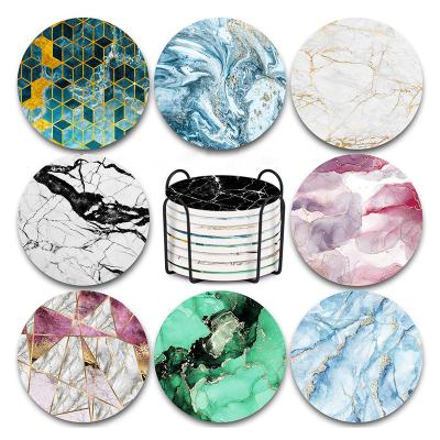 China Diy Sustainable Wholesale Water Absorbent Ceramic Empty Coasters For Sublimation for sale