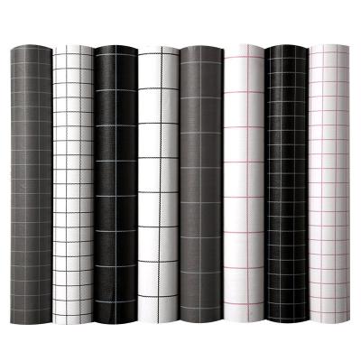 China Modern Waterproof+ECO-Friendly+Self-adhesive Color Plaid Pattern Embossing Adhesive Wallpaper Wholesale for sale