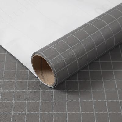 China Waterproof+ECO-Friendly+Self-adhesive Gray Plaid Self Adhesive Wallpapers Wall Covering Sticker for Decoration for sale