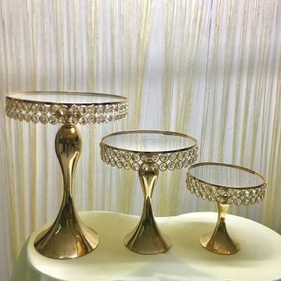 China Wedding Event Concert Elegant Crystal Rotating Cake Stand For Wedding &party for sale