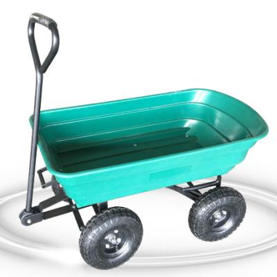 China GARDEN TIP CART TIP GARDEN CART WITH PLASTIC BUCKET for sale