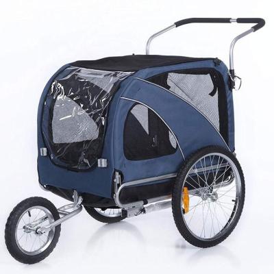 China Sustainable Dog Stroller For Large Pet Jogger Stroller For 2 Dogs Breathable Animal Stroller With 4 Wheel And Storage Space Pet for sale