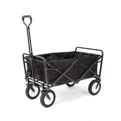 China Folding Outdoor Trolley Garden Park Cart Picnic Camping Folding Utility Cart with Replaceable Cover (Compact Size, Black) for sale