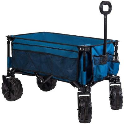 China Outdoor Folding Camping Wagon Wagon - Steel Frame Garden / Beach Wagon / Heavy Duty Folding Sturdy Wagon for sale