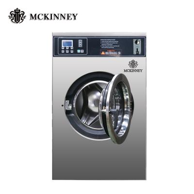 China 20kg Commercial Laundry Washing Machine Stainless Steel Coin Operated Washing Machine 1010*1000*1380mm for sale