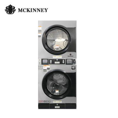 China Stainless Steel Hotel Laundry Shop Washer Coin Drier / Card Washing Machine And Dryer en venta