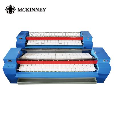 China Sheets/canvas/curtain ironing machine 4040*1400*1260mm commercial single roller flatwork ironing machine en venta