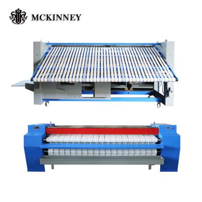 China Full automatic commercial single roller canvas ironer flat work curtain sheet ironing machine 4040*1400*1260mm for sale