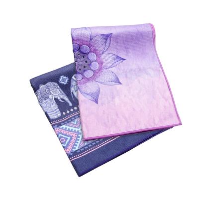 China Wholesale Compressed Yoga Towel Sweat Absorption Non-slip Yoga Towel Folding Blanket Yoga Towel for sale