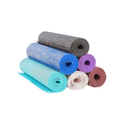 China Jute Anti-Slip Yoga Fitness Mat Yoga Mat Canvas Mat Yoga Mat for sale