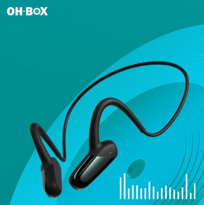 China OH-BOX 60hours Bone Conduction Neckband BT5.0 Neckband Earphone IPX5 Wireless Waterproof Neckband Earphone for sale