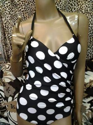 China M/L/XL/XXL Black with white comfortable fabric ladies swimsuit hot sale online for sale