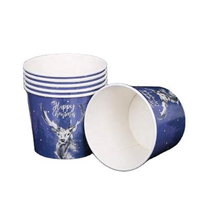 China Disposable Food Grade Biodegradable Eco Paper Food Container Kraft Soup Bowl for sale