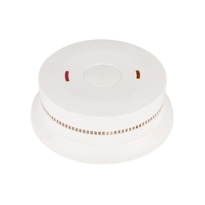 China Detect Smoke For Fire Alarm Around White Wireless Smoke Detector Interconnected Devices 3V Button Smart Smoke Detector for sale