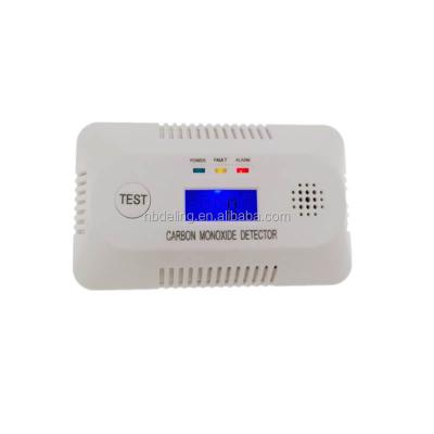 China 4.5V Battery Carbon Monoxide Detector With LCD Indicator Co Detector Alarm Dia125*74*37.5mm for sale