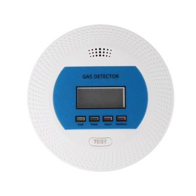 China stand-alone gas leak detector alarm with LCD display and DC 5V battery backup gas 94*35mm for sale