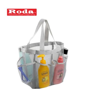 China Viable Hot Selling Portable Shower Tote Trolley with 7 Mesh Storage Pockets Breathless for sale