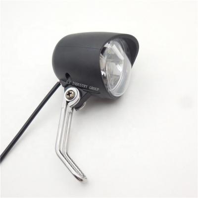 China Steel Bike 12V 24V 36V 48V 60V Waterproof Led Headlight Scooter Bicycle Front Headlight for sale