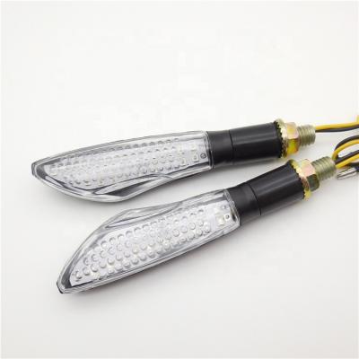 China Universal ABS+AS Amber Blinker Motorcycle LED Turn Signal Lamp Sequential Overflowing Indicator Light for sale