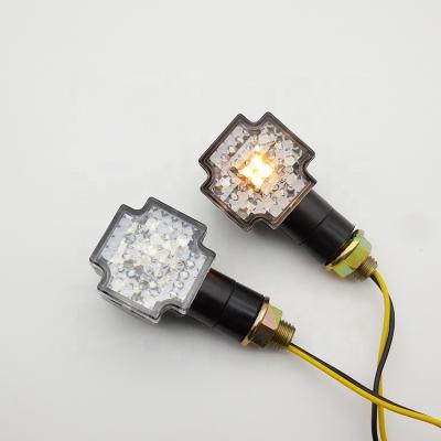 China Plastic Dynamic LED Indicator Scooter Motorcycle LED Sequential Flowing Turn Signal Lamp Amber-Clear for sale