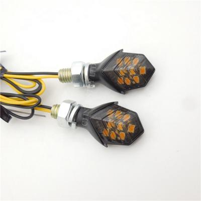 China Motorrad Plastic Universal Motorcycle LED Turn Signal Indicator Light LED Turn Signal Light for sale