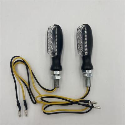 China ABS/AS/aluminum alloy/zinc alloy mini motorcycle led turn signals smoke lens led indicators turn amber lighting for sport custom bike for sale