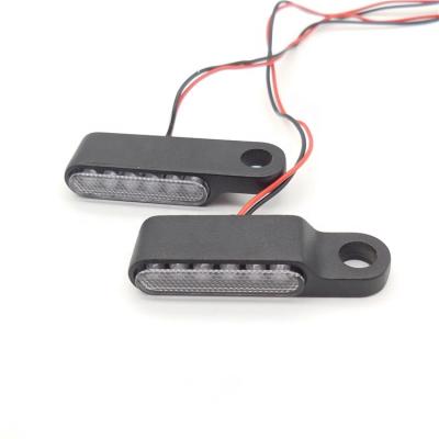 China ABS Motorbike LED Turn Signals Front Black Motorcycle Mini LED Turn Signals For Handlebar Switch for sale