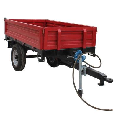 China Durable Farm Tractor Trailer With Hydraulic Power 1 Ton Small Trailer for sale