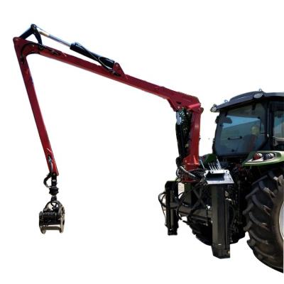 China New design durable telescopic boom hydraulic leg tractors turning timber grapple tmber grab for sale